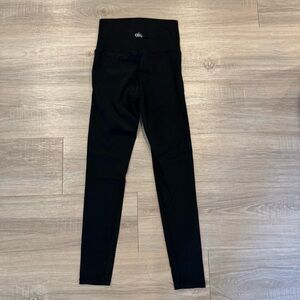 Alo Black No Front Seam Leggings